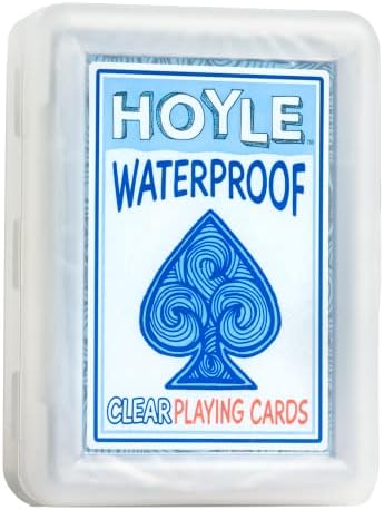 Hoyle Waterproof Playing Cards, Clear, 1 Deck