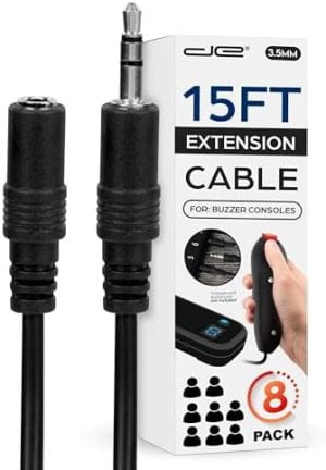 Digital Energy 15 Ft Extension Cables for Handheld Game Buzz...