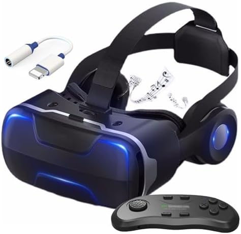 3D VR Glasses Virtual Reality Headset Goggles w Headphones f...