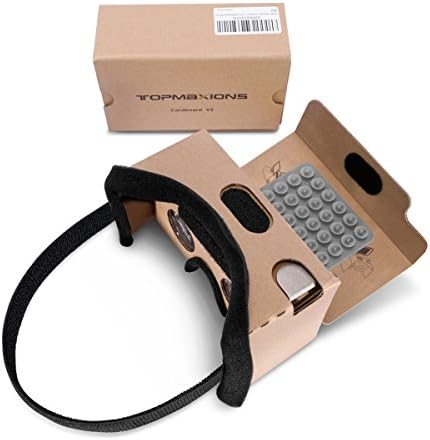 Google Cardboard,Topmaxions 3D VR Virtual Reality DIY VR Hea...