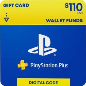 $110 PlayStation Plus – Wallet Funds [Digital Code]