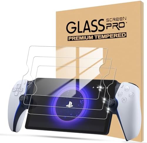 Jusy 3 Pack Screen Protectors Compatible with PlayStation Po...