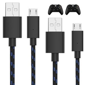 TALK WORKS Controller Charger Cord for Xbox One - 2 Pack 10 ...