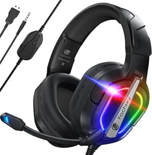 Fachixy [2023 New FC200 Mac Gaming Headset for PS4/PS5/PC/Xb...