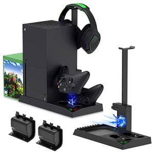 MENEEA Charging Stand with Cooling Fan for Xbox Series X Con...