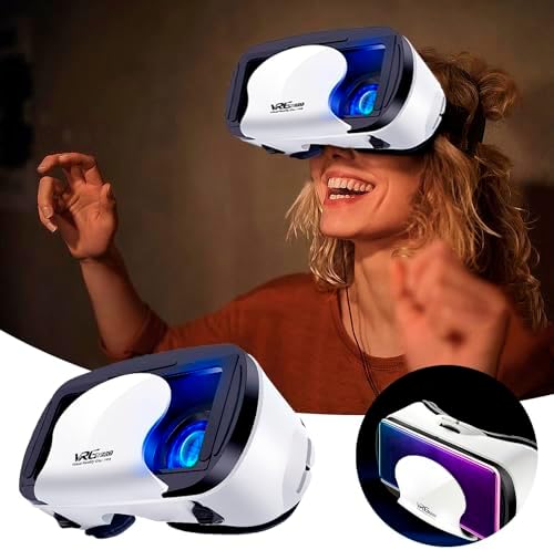 VR Virtual Reality Glasses - Lightweight Retractable Folding...