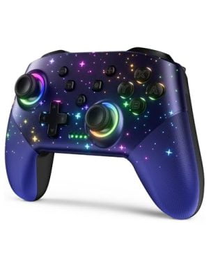 Switch Controller, LED Star Wireless Pro Controller for Swit...