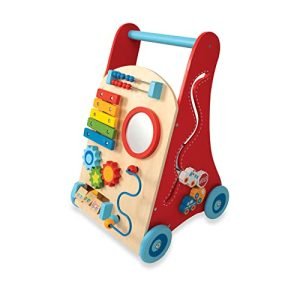 Nuby Wooden Baby Walker with Interactive Features for Early ...