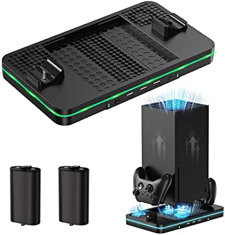 Cooling Fan for Xbox Series X/S, Controller Charging Station...