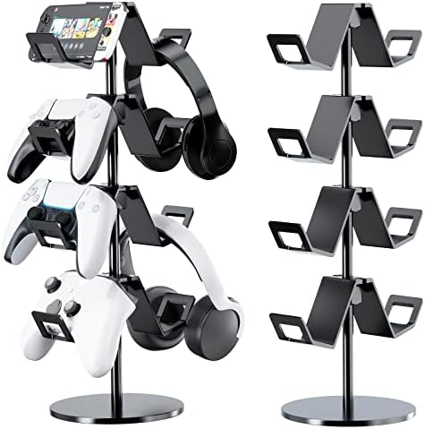 Karanava Controller Holder 4 Tier,Headphone Stand - Adjustab...