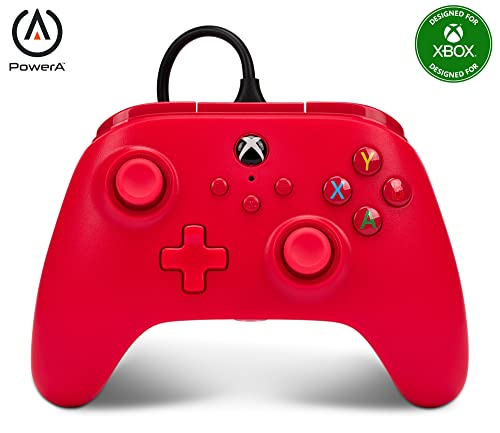 PowerA Wired Controller for Xbox Series X|S - Red, Officiall...