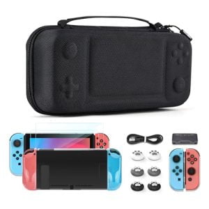 Younik 14-in-1 Switch Case Accessories Bundle, Large Carryin...