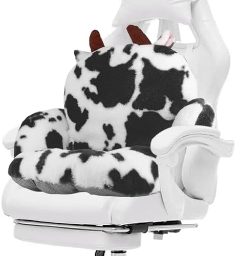 DOBUONO Cute Computer Chair Cushion Cow Gaming Chair Cushion...