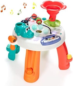 HONEY JOY Activity Table for Toddlers 1-3, Music Learning Ta...