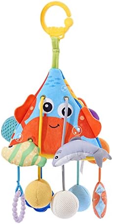 Jollybaby Pull String Baby Sensory Toy, Triangle Bell Rattle...