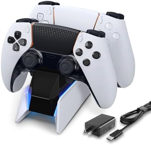 PS5 Controller Charger, PS5 Controller Charging Station Dock...