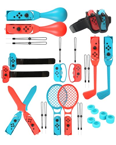 CunPeyjmo Switch Sports Accessories Bundle, 20 in 1 Upgraded...