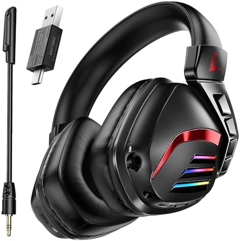 Wireless Gaming Headset for PS5 PS4 PC Switch, 2.4GHz Gaming...