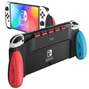 Switch OLED Grip, JUSPRO Grip Case Compatible with Nintendo ...