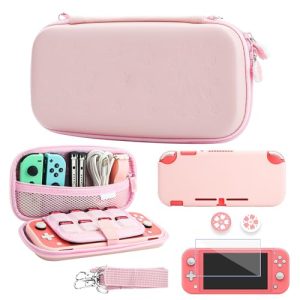 GLDRAM Pink Sakura Carrying Case for Nintendo Switch Lite, A...