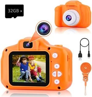 PROGRACE Kids Camera for Boys Girls - Dual Selfie Mini Child...