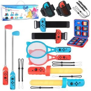 Switch Sports Accessories Bundle - 13 in 1 Family Pack with ...