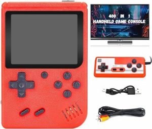 Handheld Game Console, Built-in 400+ Games, 2.4-Inches LCD S...