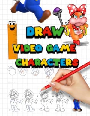 How To Draw Video Games Characters Easy Step by Step for Kid...