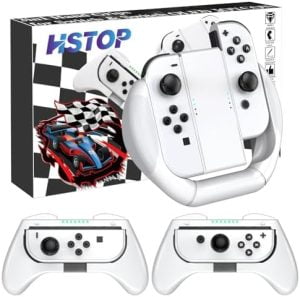 HSTOP 3 Pack Grips Compatible with Nintendo Switch & OLED Sw...