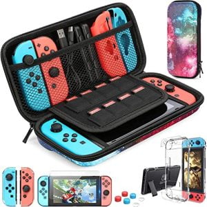 HEYSTOP Nintendo Switch Accessories Kit - Protective Case, S...