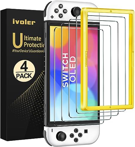 ivoler 4-Pack Tempered Glass Screen Protector Designed for N...