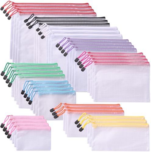 MAOQIAN Mesh Zipper Pouch Bags 36pcs Waterproof Board Game S...