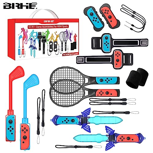 BRHE Nintendo Switch Accessories12 in 1 Switch Sports Access...