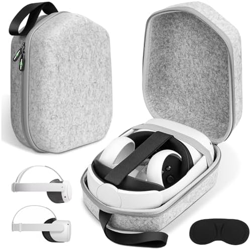 sarlar Hard Carrying Case Compatible with Meta Oculus Quest ...