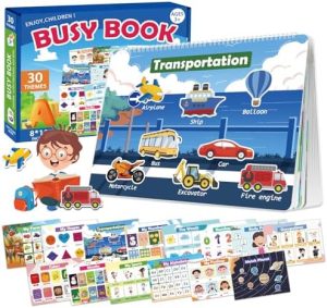 QTYORD Busy Book for Toddlers 1-3,Montessori Autism Sensory ...