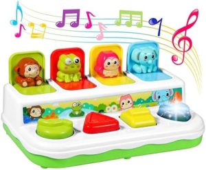 BACCOW Light Musical Baby Toddler Toys 6 to 18 Months, Presc...