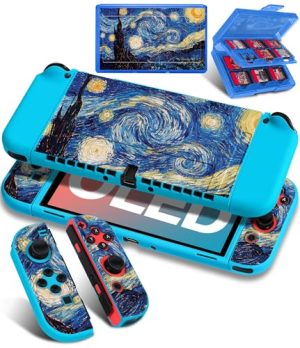 Gurgitat 4in1 for Nintendo Switch OLED Case Protector Game C...