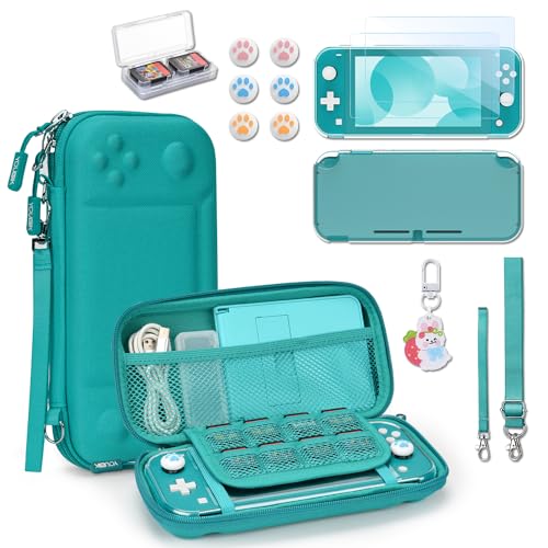 Younik Switch Lite Case, Green Case for Switch Lite, 14 in 1...