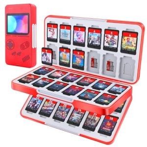 MOSAHOLL Switch Game Card Case Holder - Portable Game Organi...