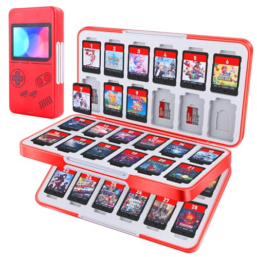 MOSAHOLL Switch Game Card Case Holder - Portable Game Organi...