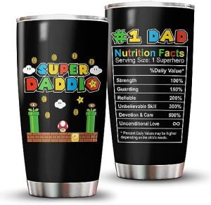 34HD Chrismas Gifts for Dad, Daddio Tumbler with Lid 20 oz S...