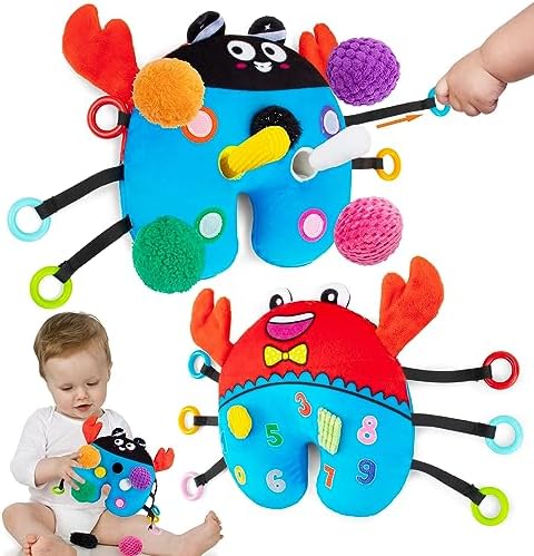 beetoy Baby Pull String Activity Toys, Baby Sensory Learning...