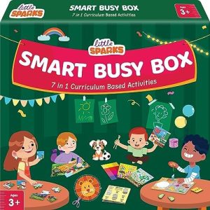 Little Sparks 7 in 1 Smart Busy Box Learning Kit for Kids Ag...