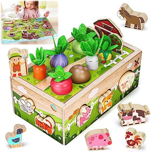 Montessori Wooden Sensory Toddler Toys: Educational Learning...