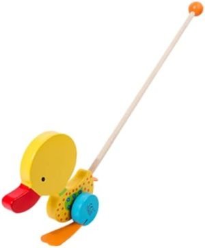 Menolana Push Along Walking Toys, Wooden Kids Walking, Early...