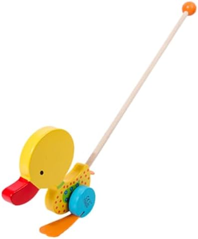 Menolana Push Along Walking Toys, Wooden Kids Walking, Early...