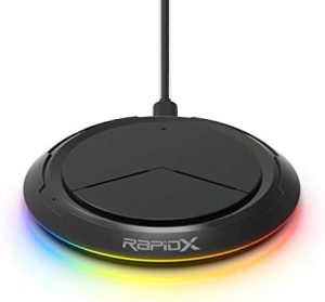 RapidX Prismo RGB Wireless Charger,10W Max Fast Wireless Cha...