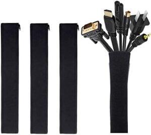 [4 Pack] JOTO Cable Management Sleeve, 19-20 Inch Cord Organ...