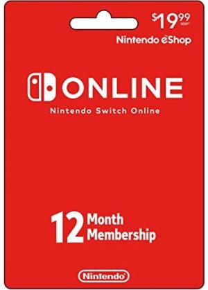 Nintendo Switch Online Gift Card $19.99