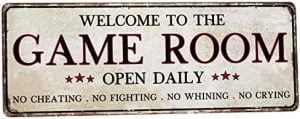 SNOWANG Decor Game Room 6 x 16 Inch Vintage Tin Signs Funny ...